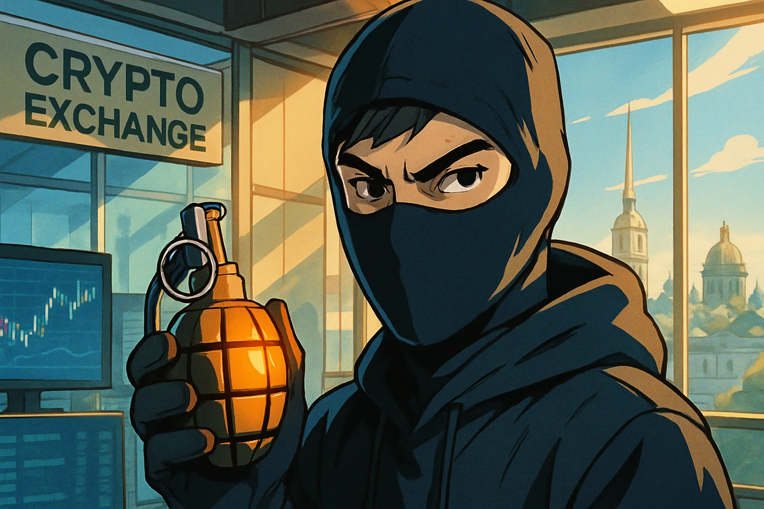 Utilisez des grenades d'imitation pour voler l'échange! Un Russe de 21 ans arrêté sur place