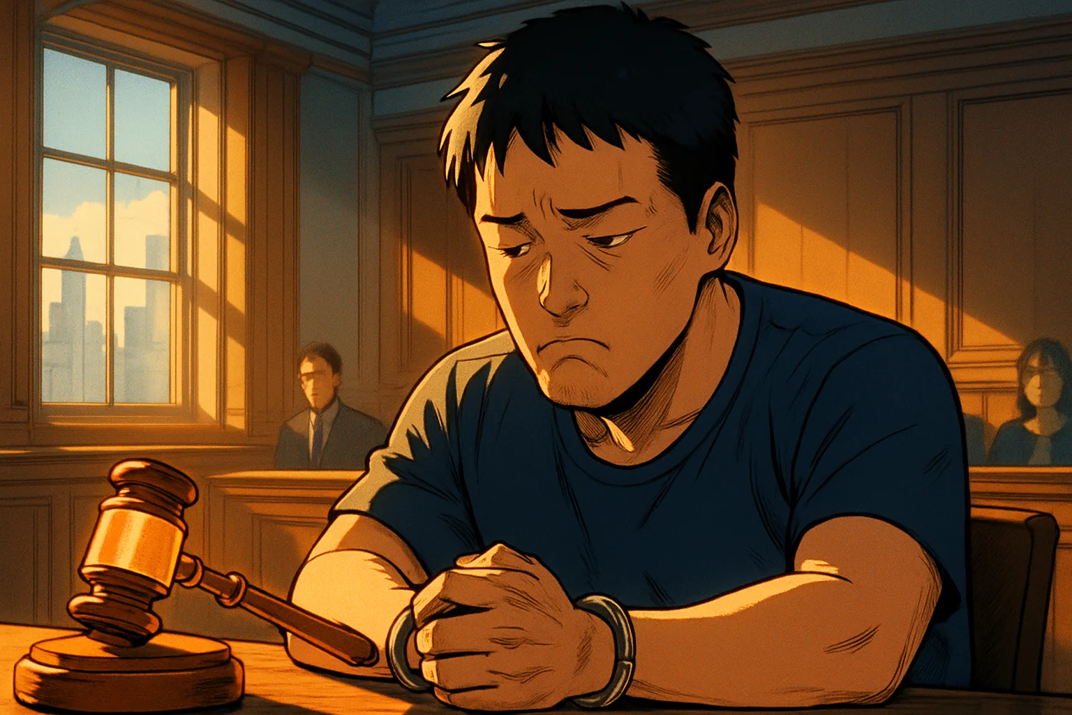 도권, 판사에게 15년 선고