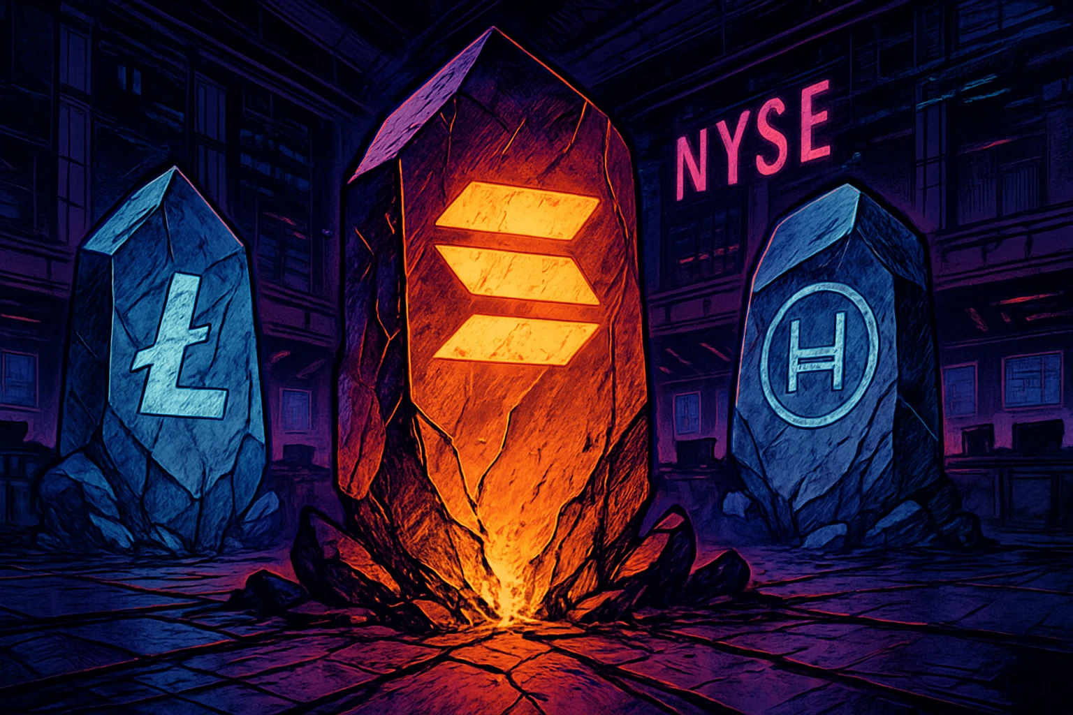 Solana、LTC、HBAR 现货 ETF 今晚上市美交易所！支持质押点燃山寨币基金新篇章